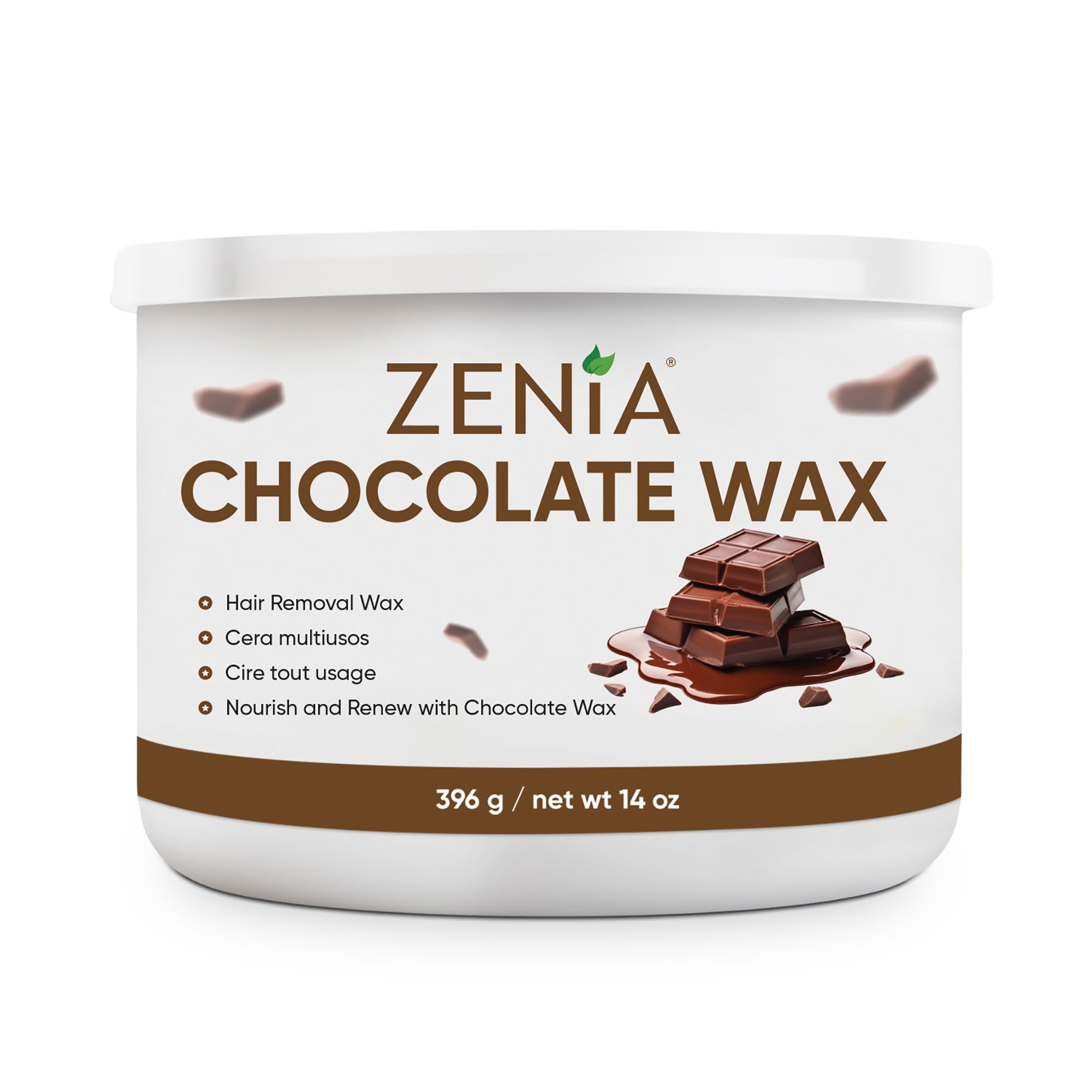 Amazon.com : Zenia Chocolate Wax 14oz - Chocolate Infused Hair